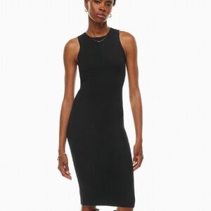 {ARITZIA} Wilfred black ribknit tank dress S